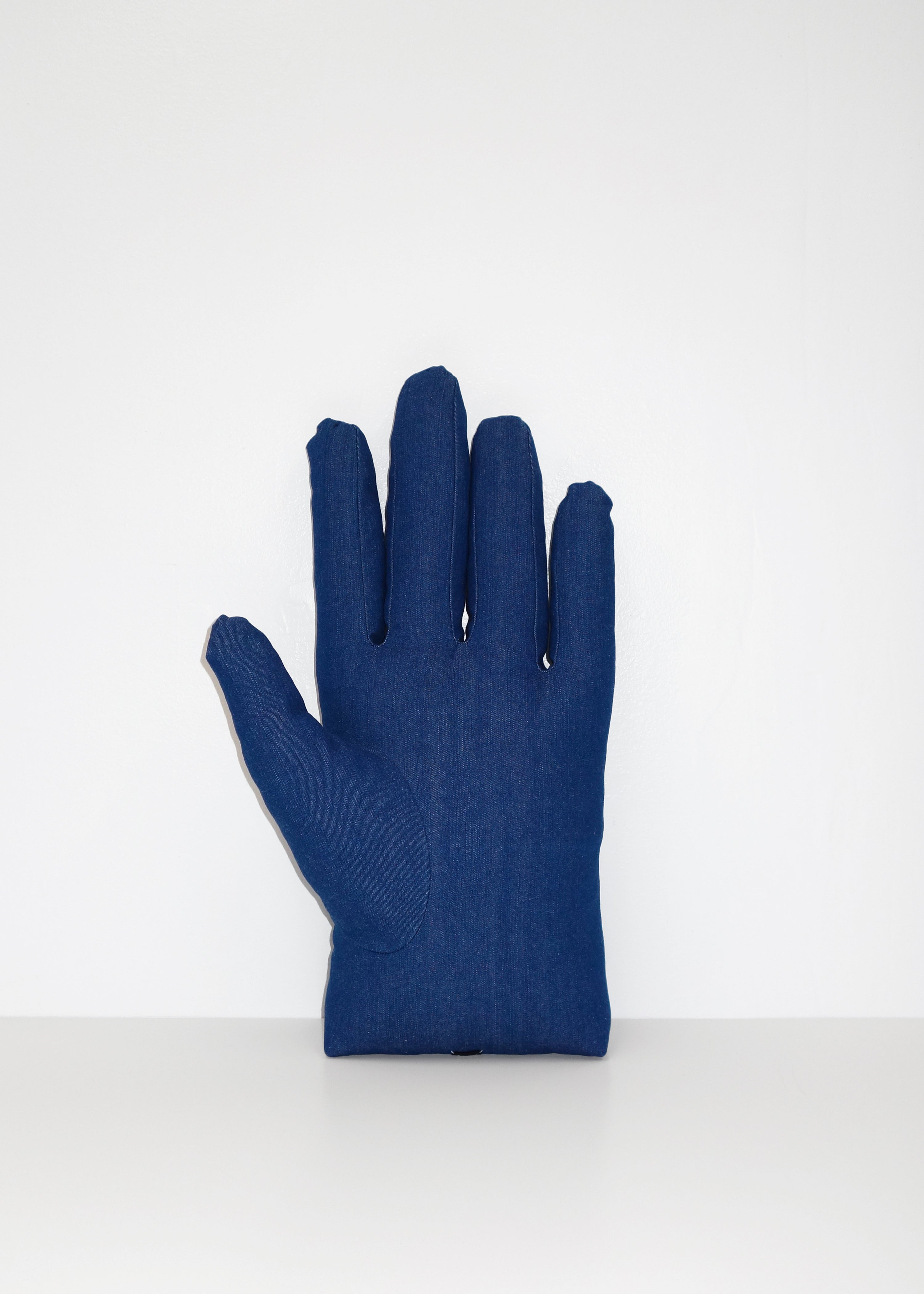 Left Hand in Blue Denim