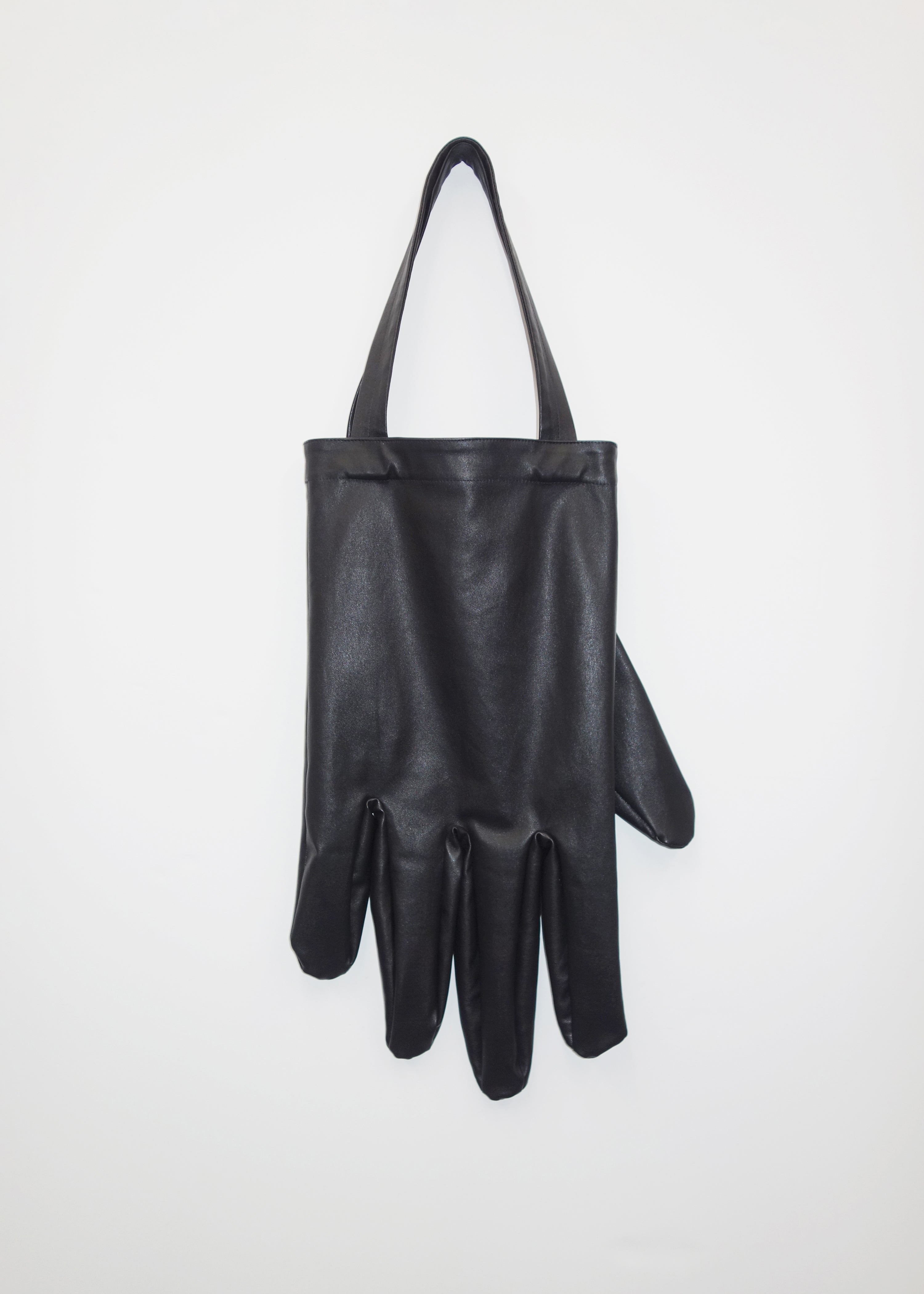 Right Hand Tote in Black Leather