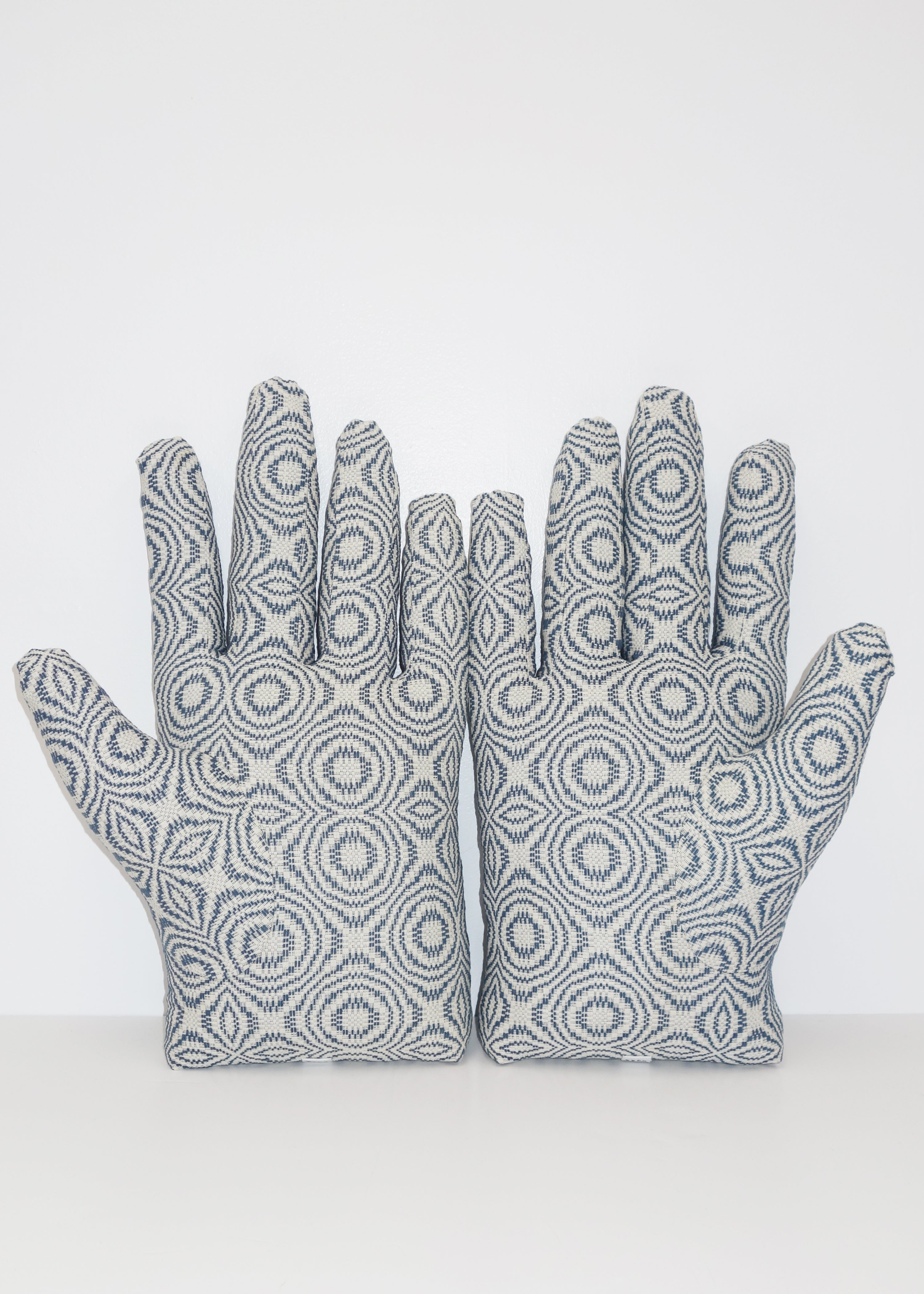 Right Hand in Antique Indigo Overshot Coverlet