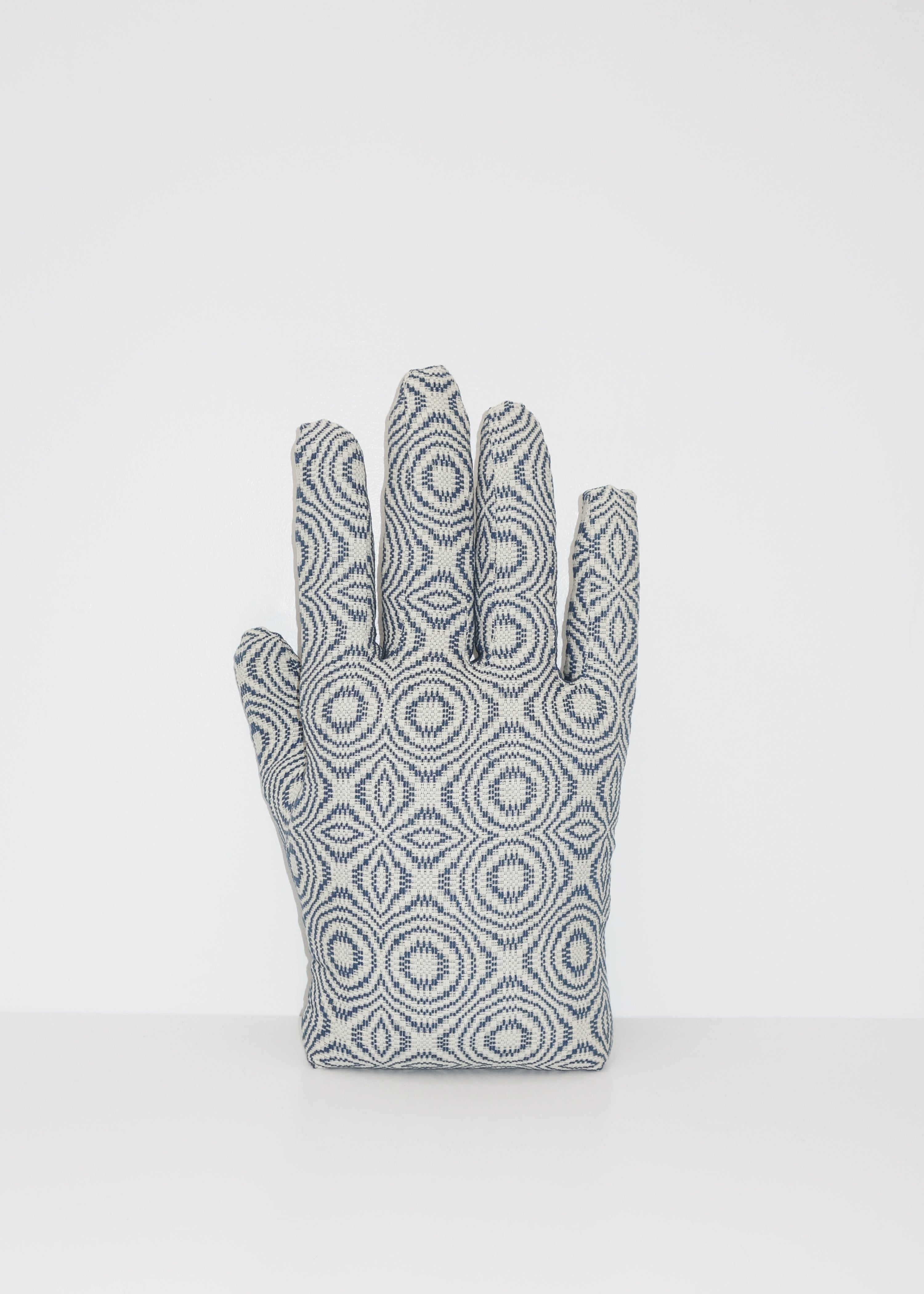 Right Hand in Antique Indigo Overshot Coverlet