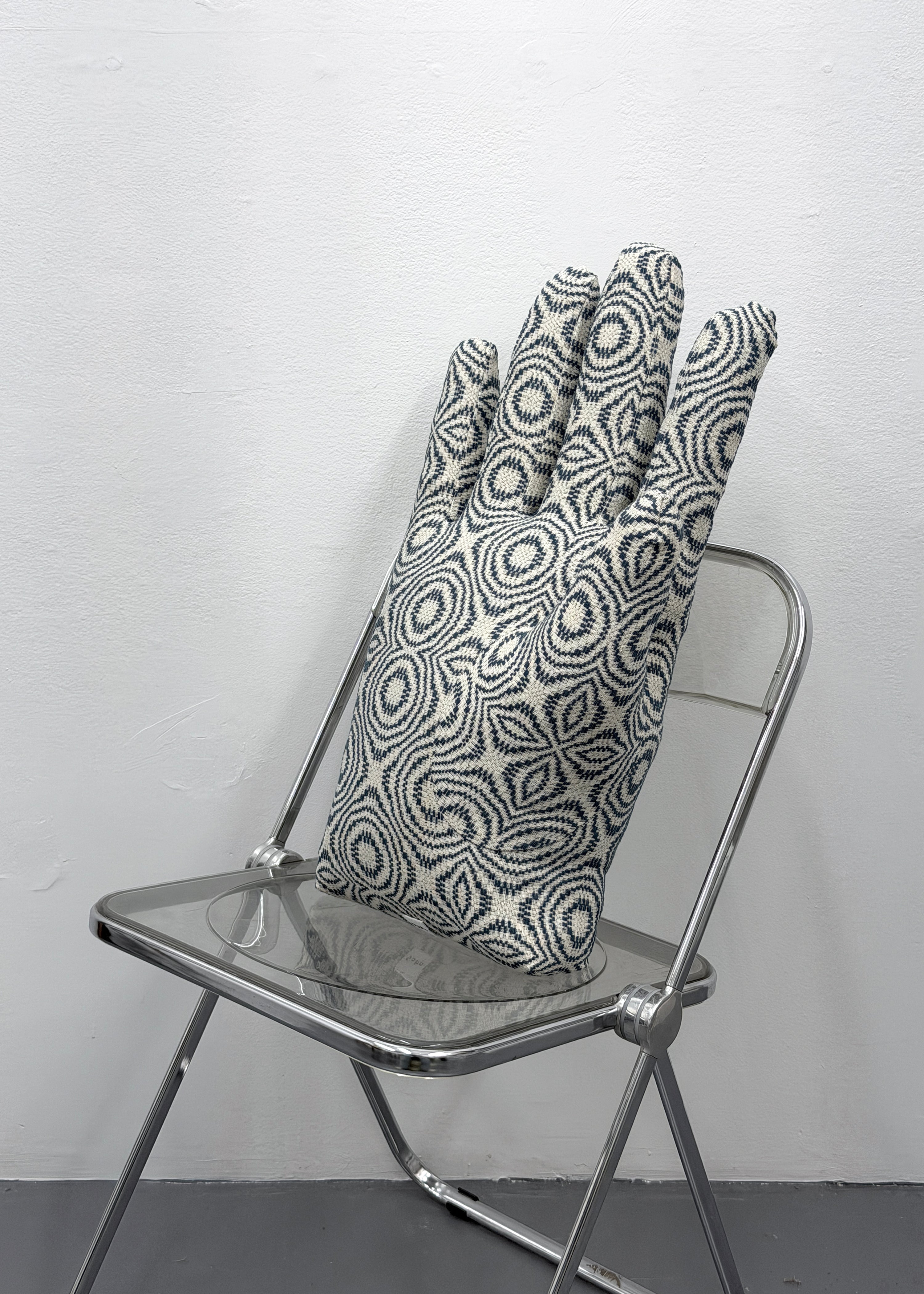 Right Hand in Antique Indigo Overshot Coverlet