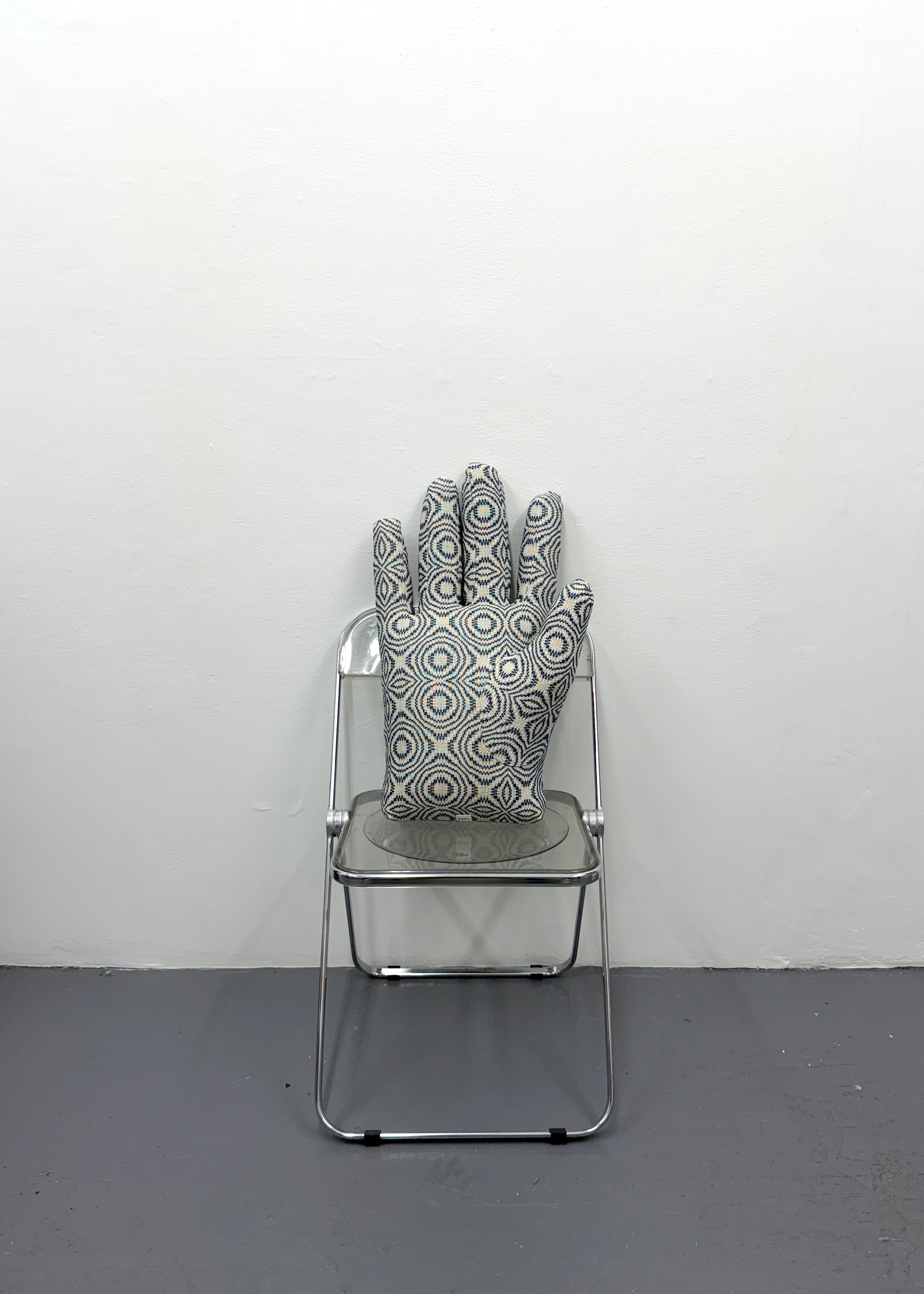 Right Hand in Antique Indigo Overshot Coverlet