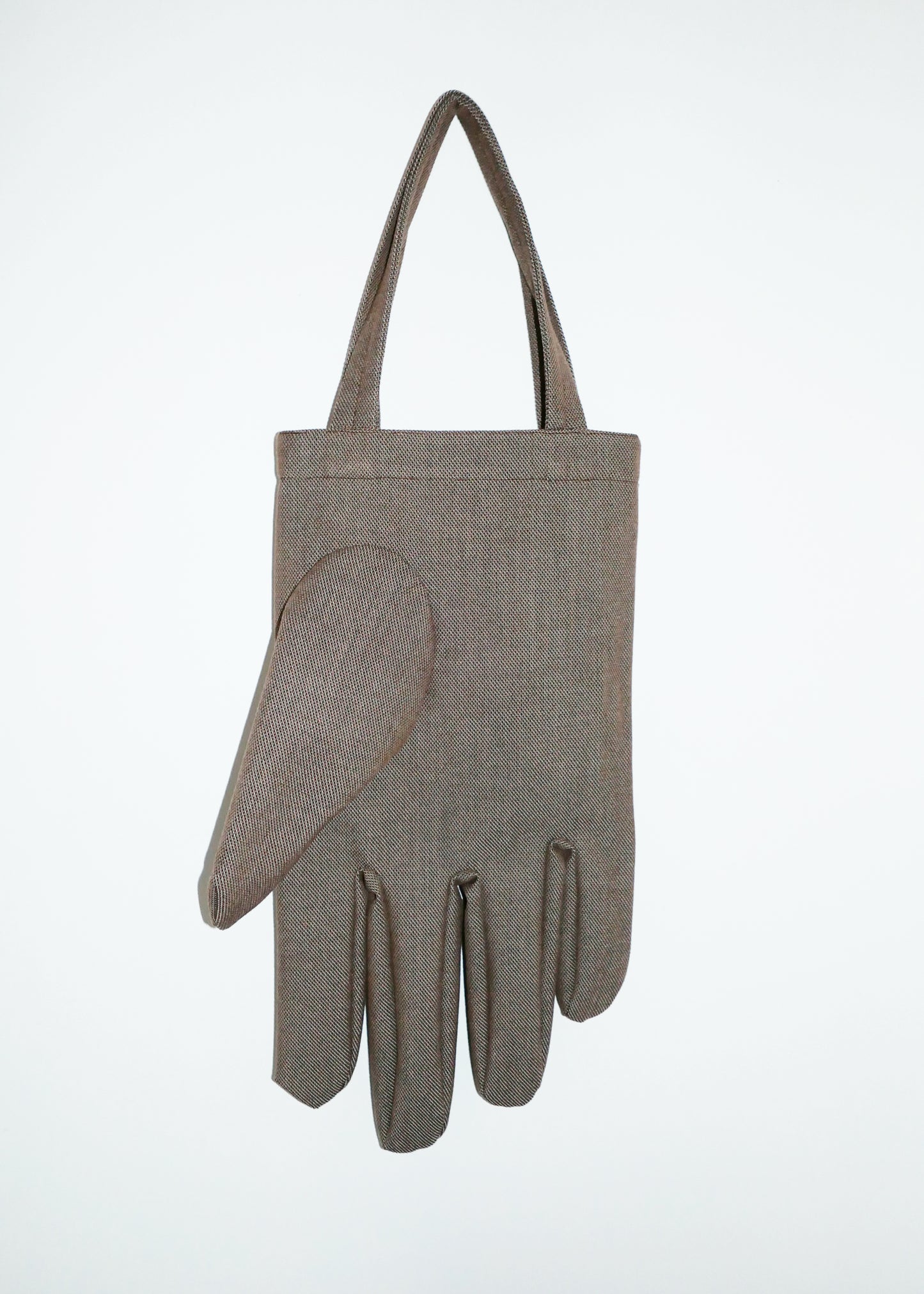 Right Hand Tote in Brown Steelcut Wool