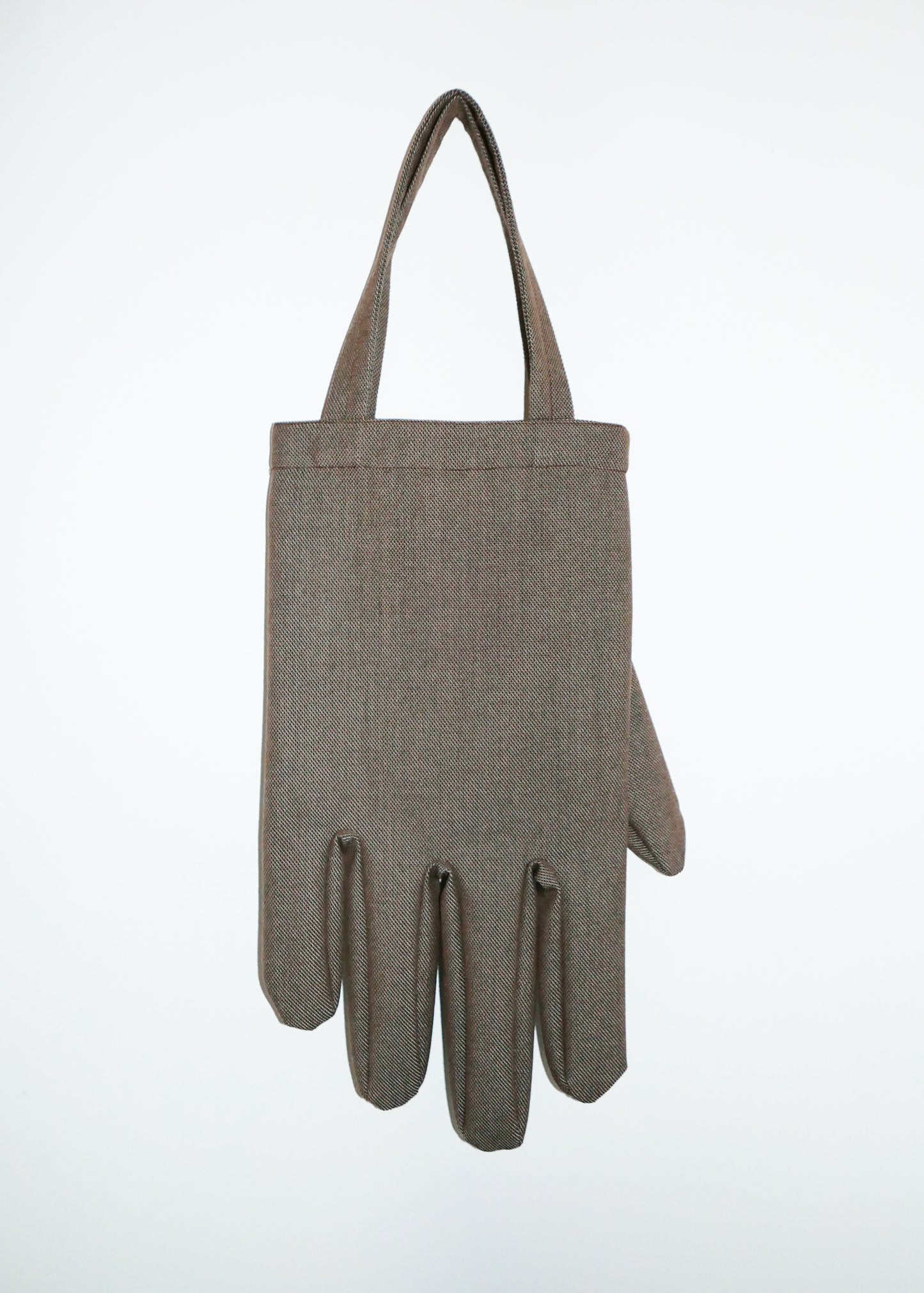 Right Hand Tote in Brown Steelcut Wool