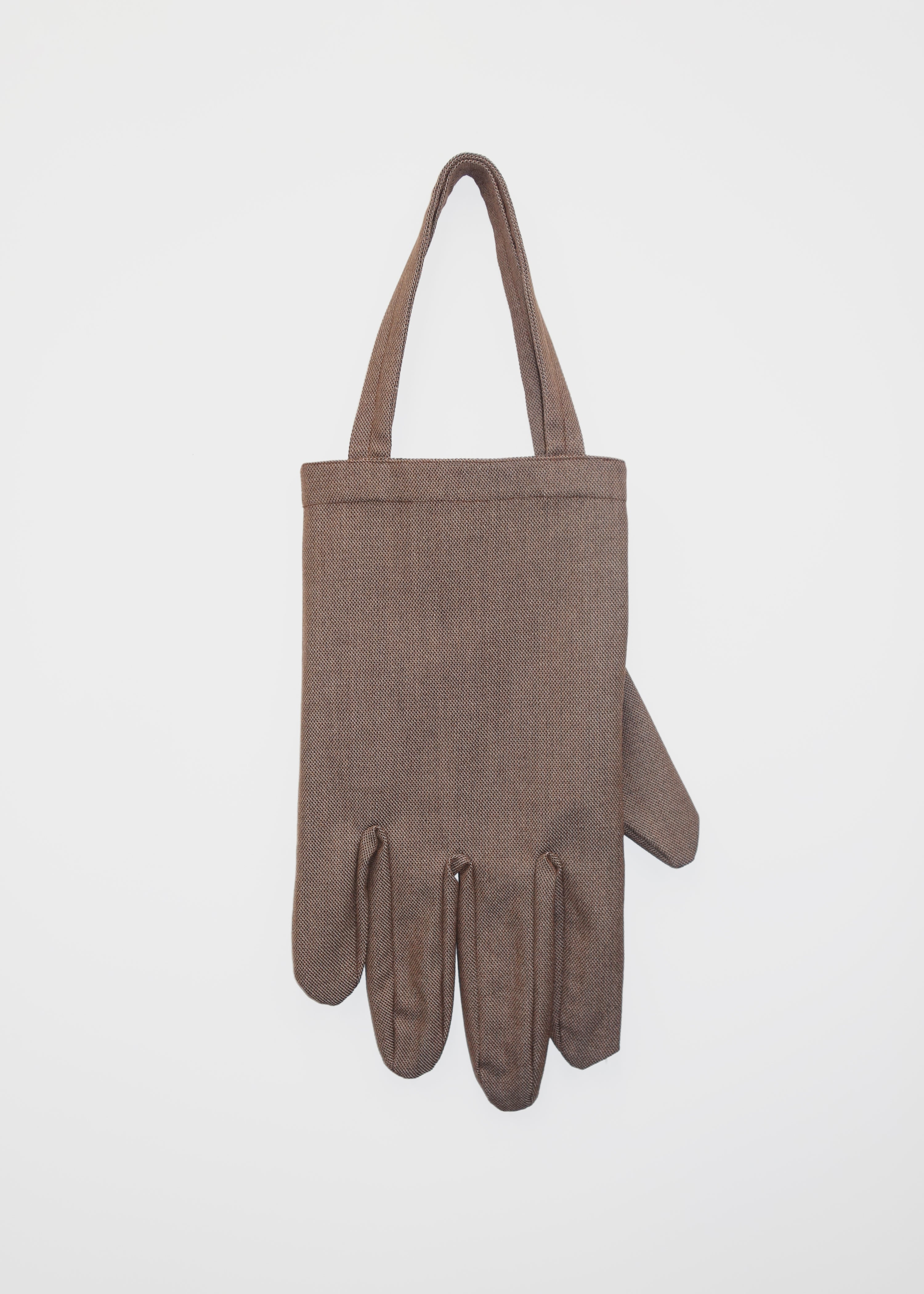 Right Hand Tote in Brown Steelcut Wool