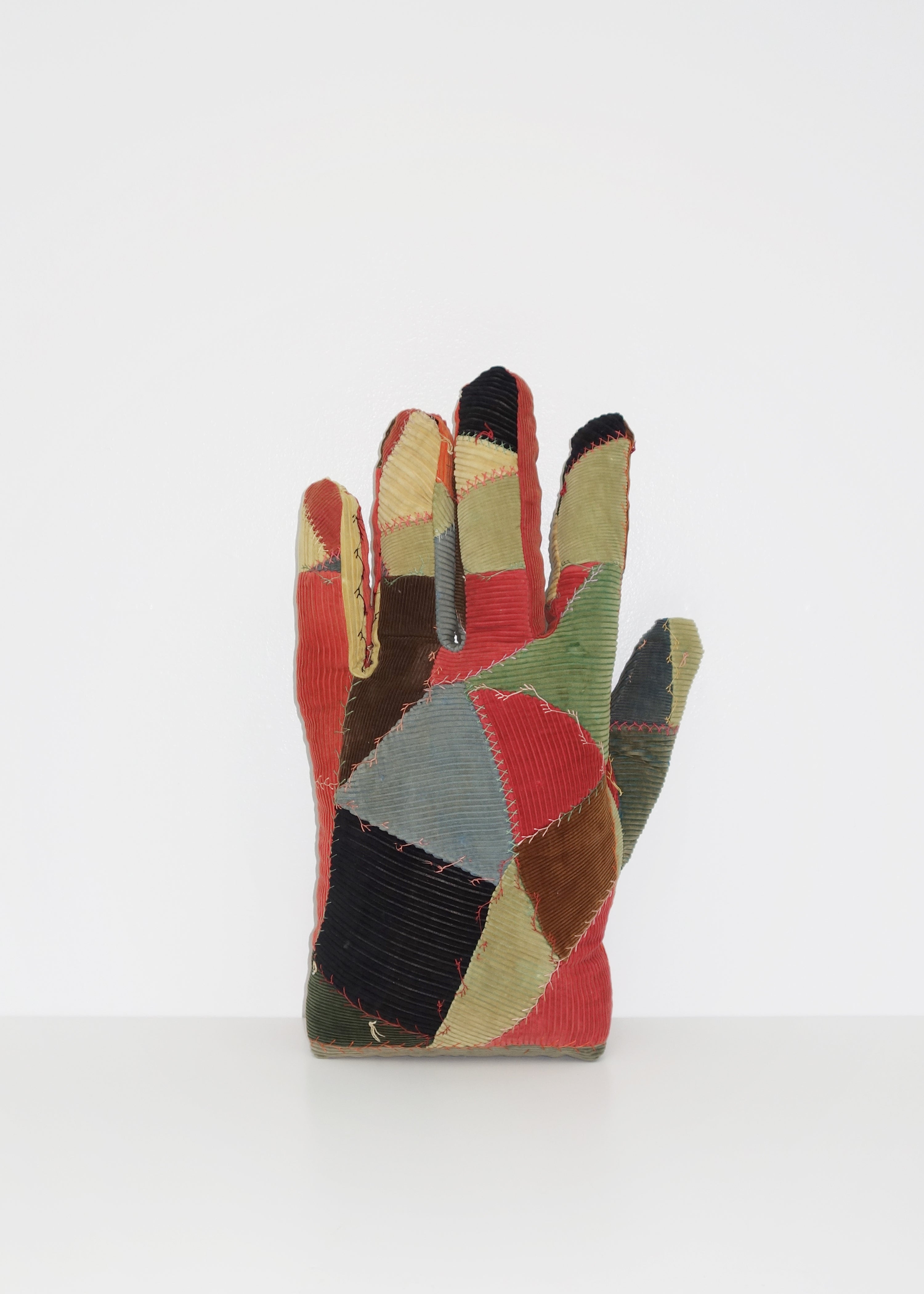 Left Hand in Corduroy Quilt