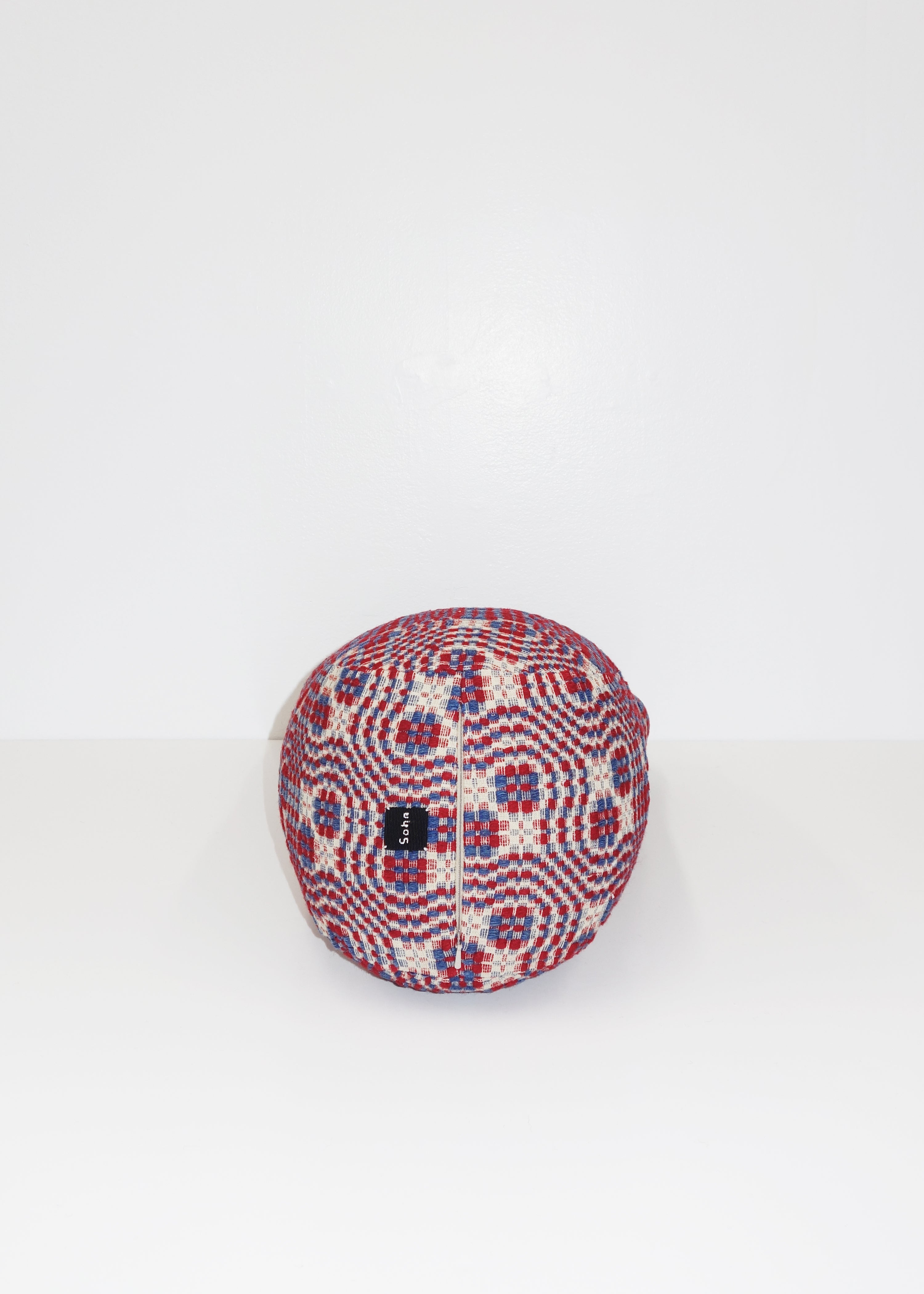 Foot in Antique Overshot Coverlet