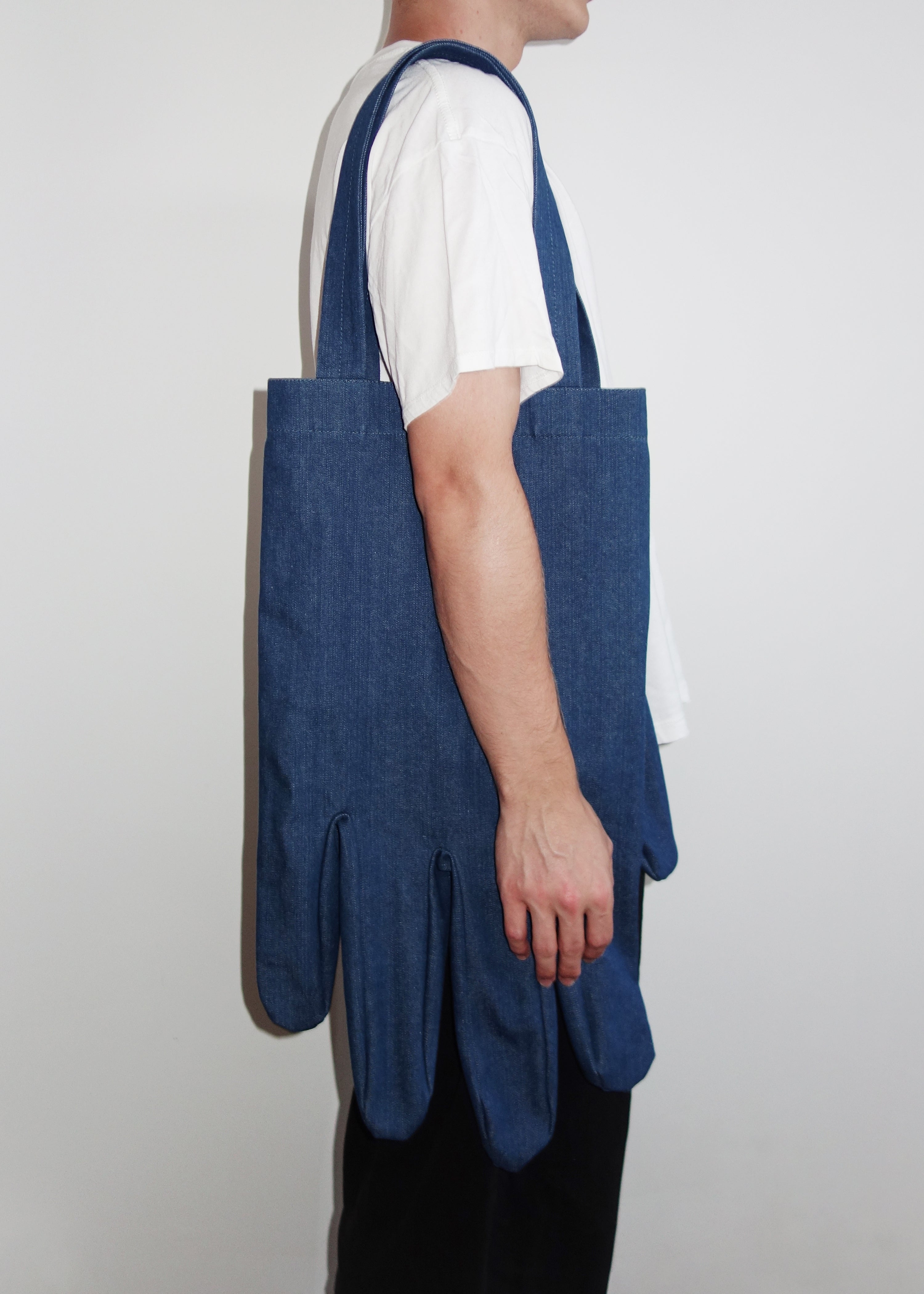 Right Hand Tote in Blue Denim