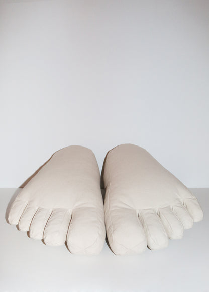 Foot Pillow in Cotton Canvas