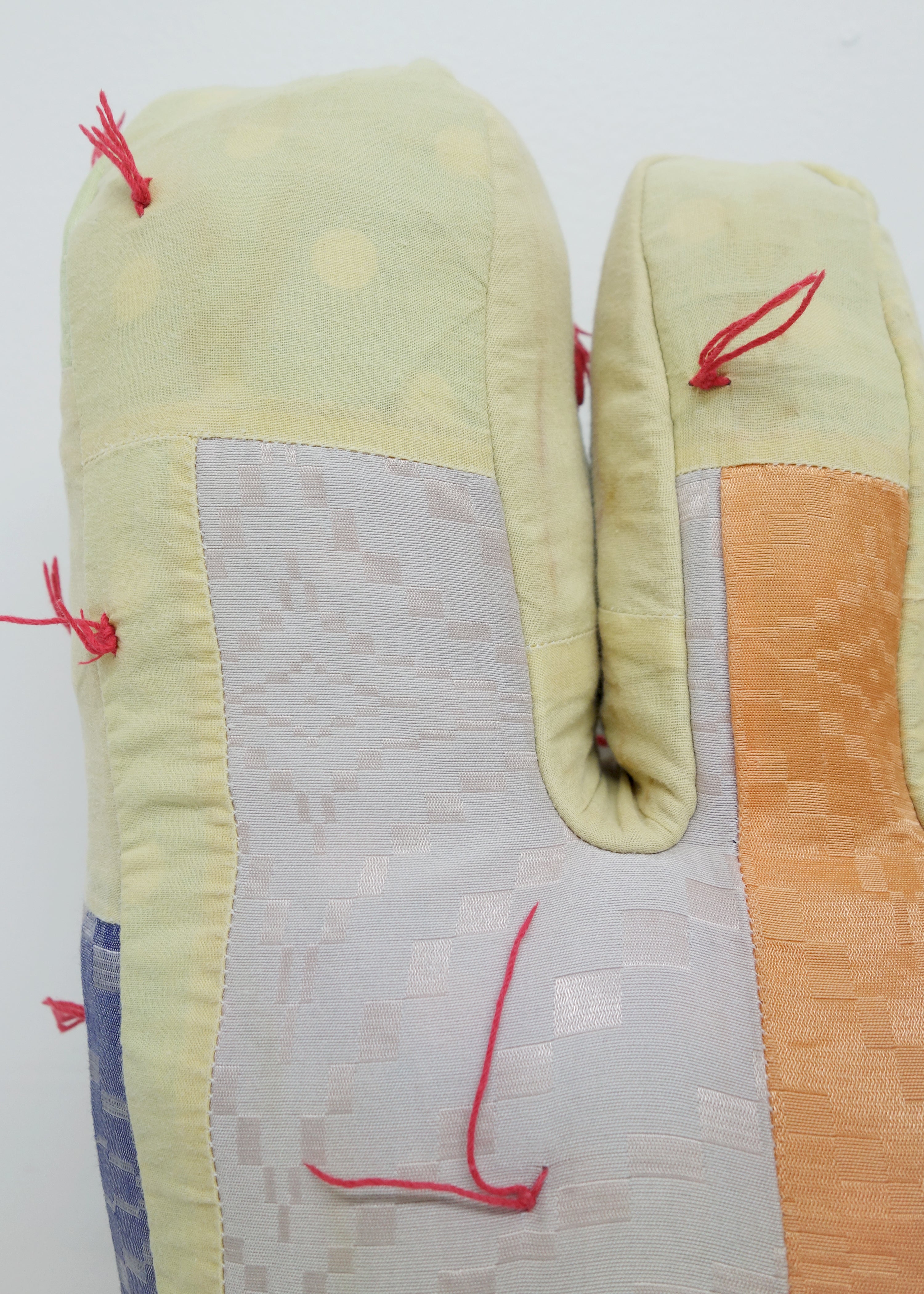 Foot in Geometric Quilt