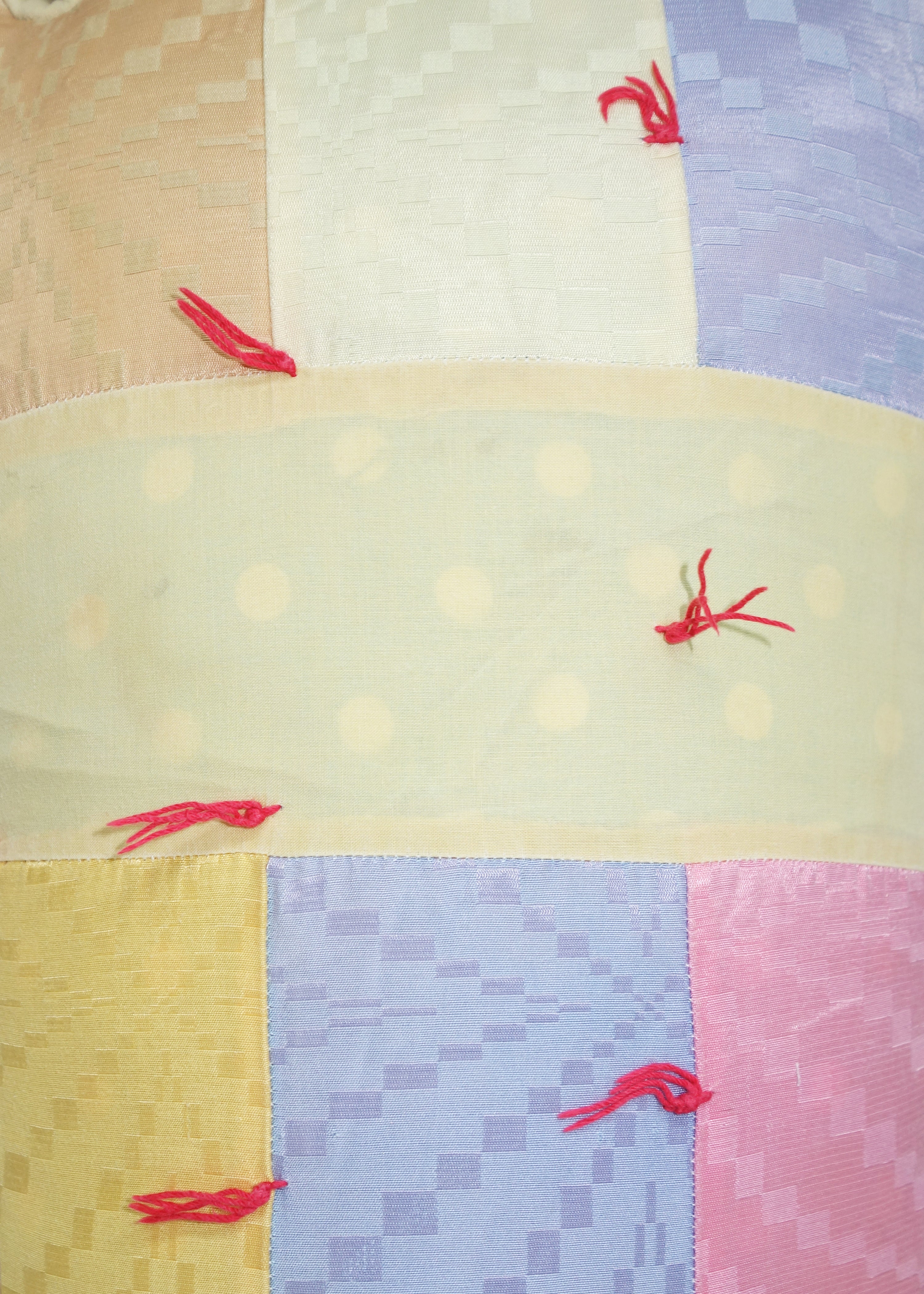 Foot in Geometric Quilt