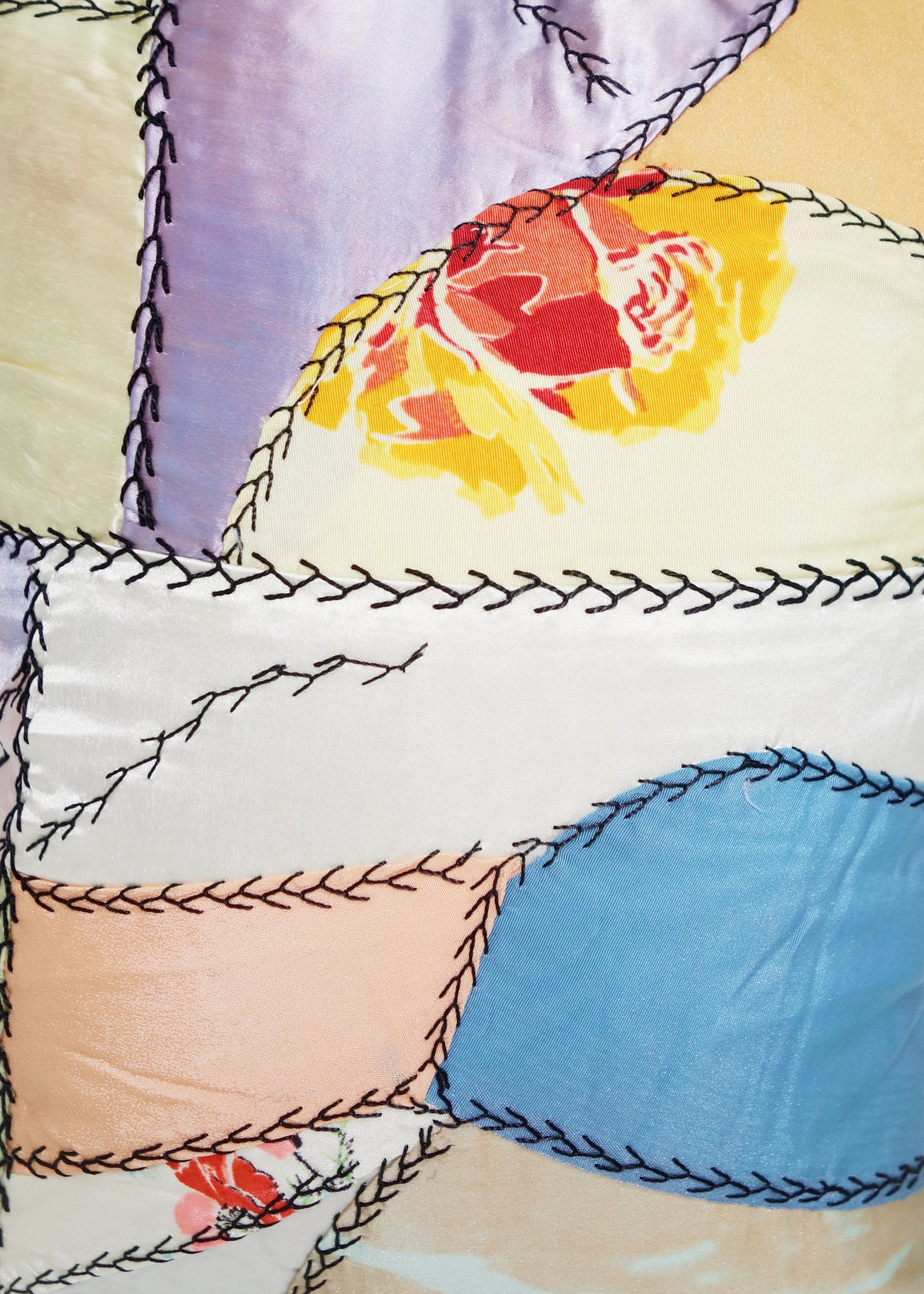 Left Hand in Satin Crazy Quilt