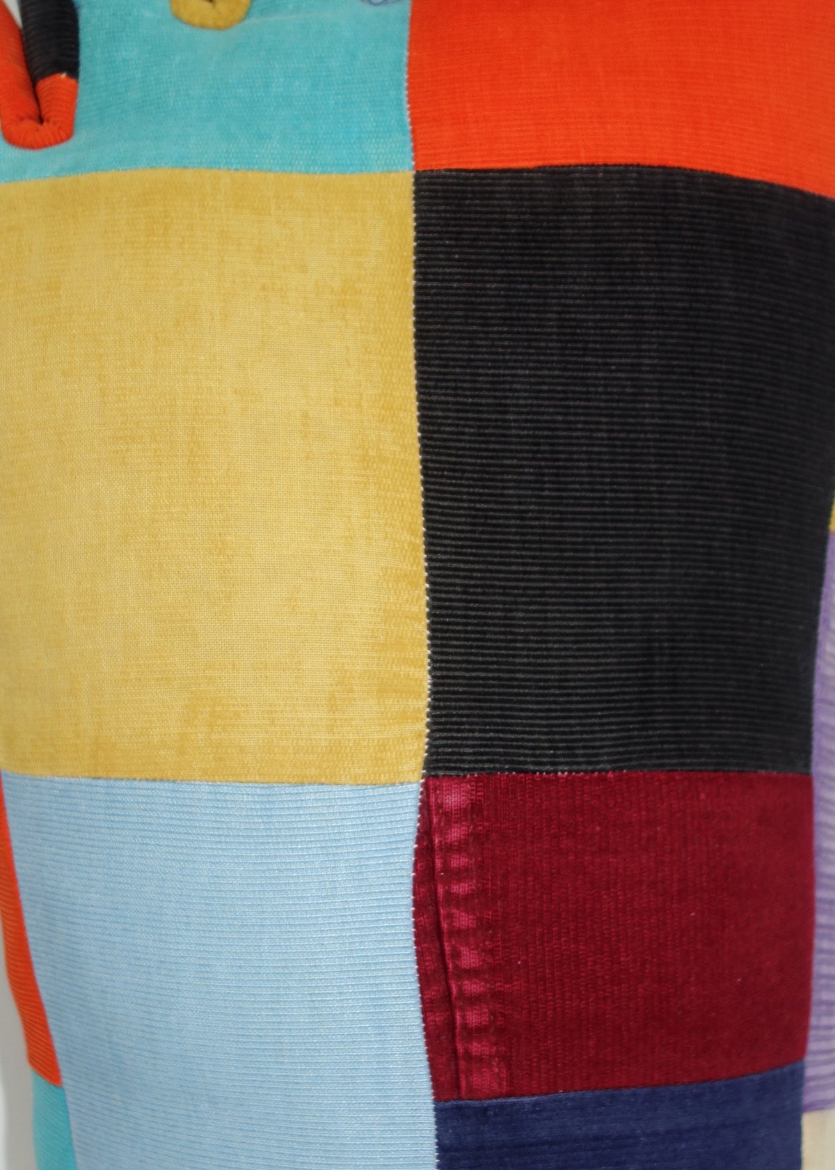 Foot in Patchwork Corduroy Quilt No. 1