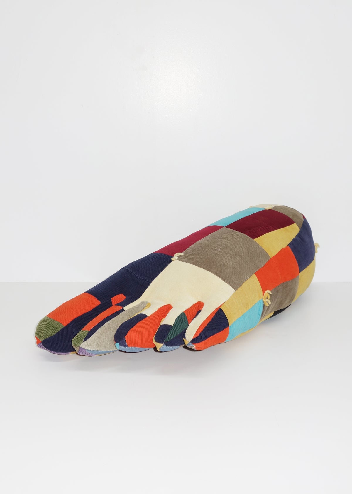 Foot in Patchwork Corduroy Quilt No. 2