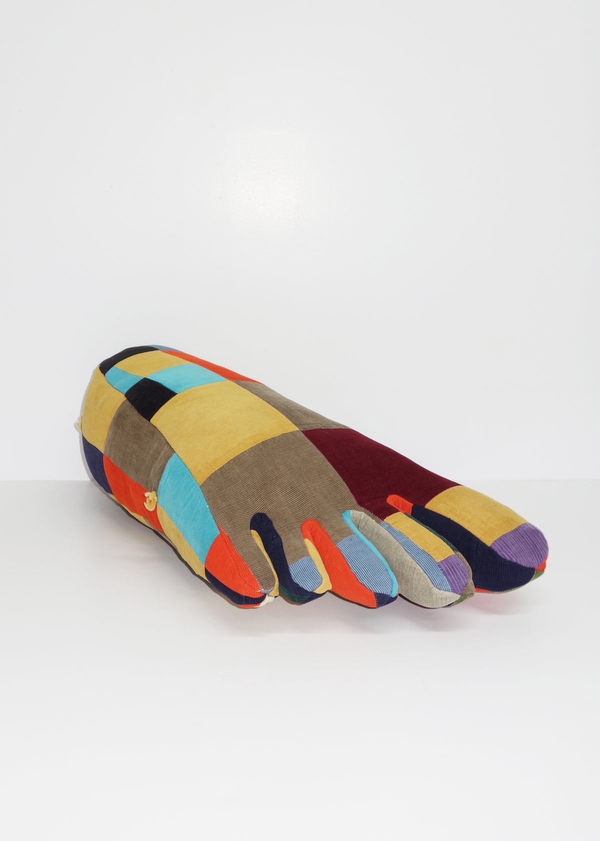Foot in Patchwork Corduroy Quilt No. 2