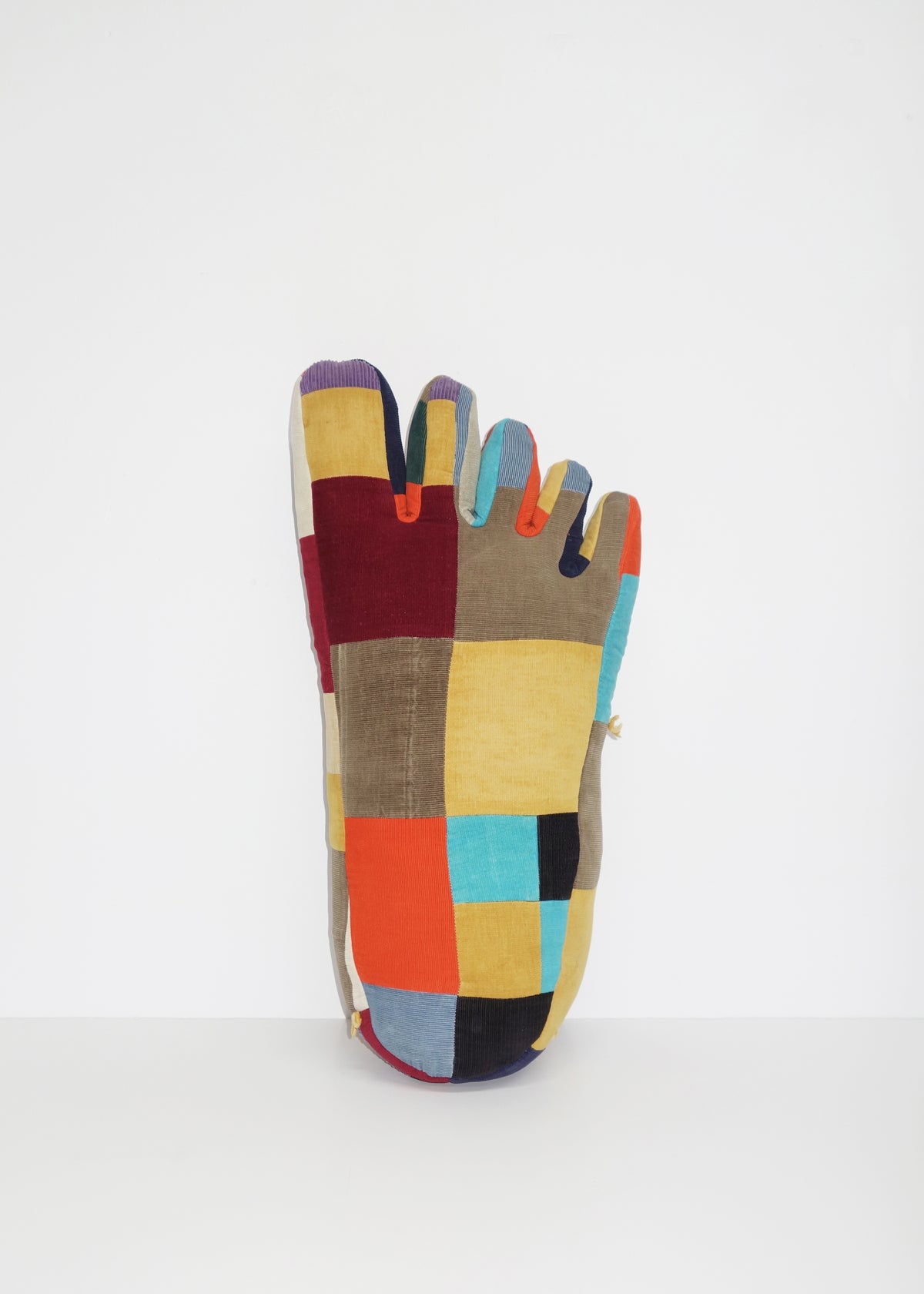 Foot in Patchwork Corduroy Quilt No. 2