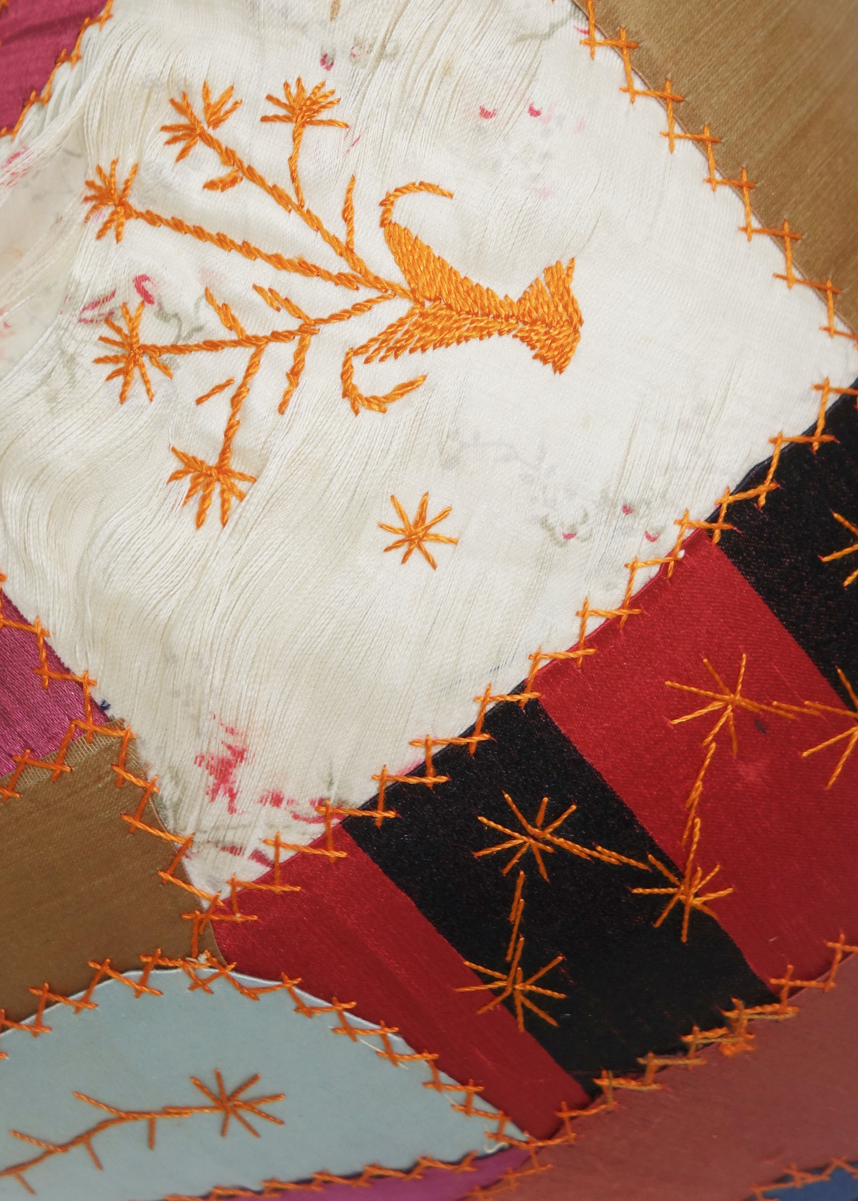 Tetra in Antique Crazy Quilt